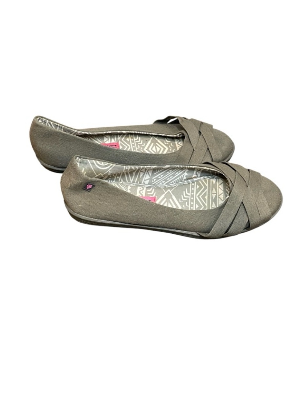 Rock & Candy Women's Magic Gladiator Slip-on Grey Ballet Flat - Picture 4 of 9